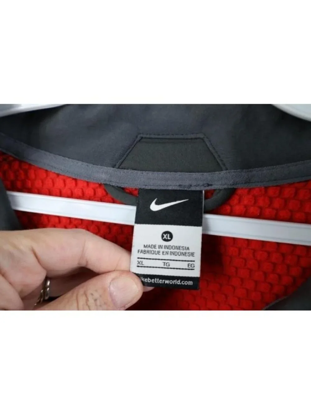 Nike Mens XL Thermal Fleece Lined Ohio State University Full Zip Jacket Gray